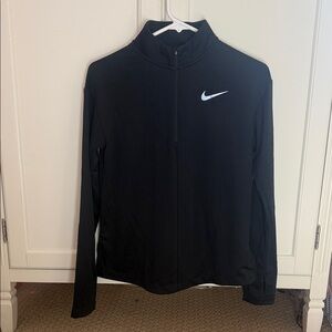 Nike Boys Quarter Zip Black Dri-fit long sleeve top
